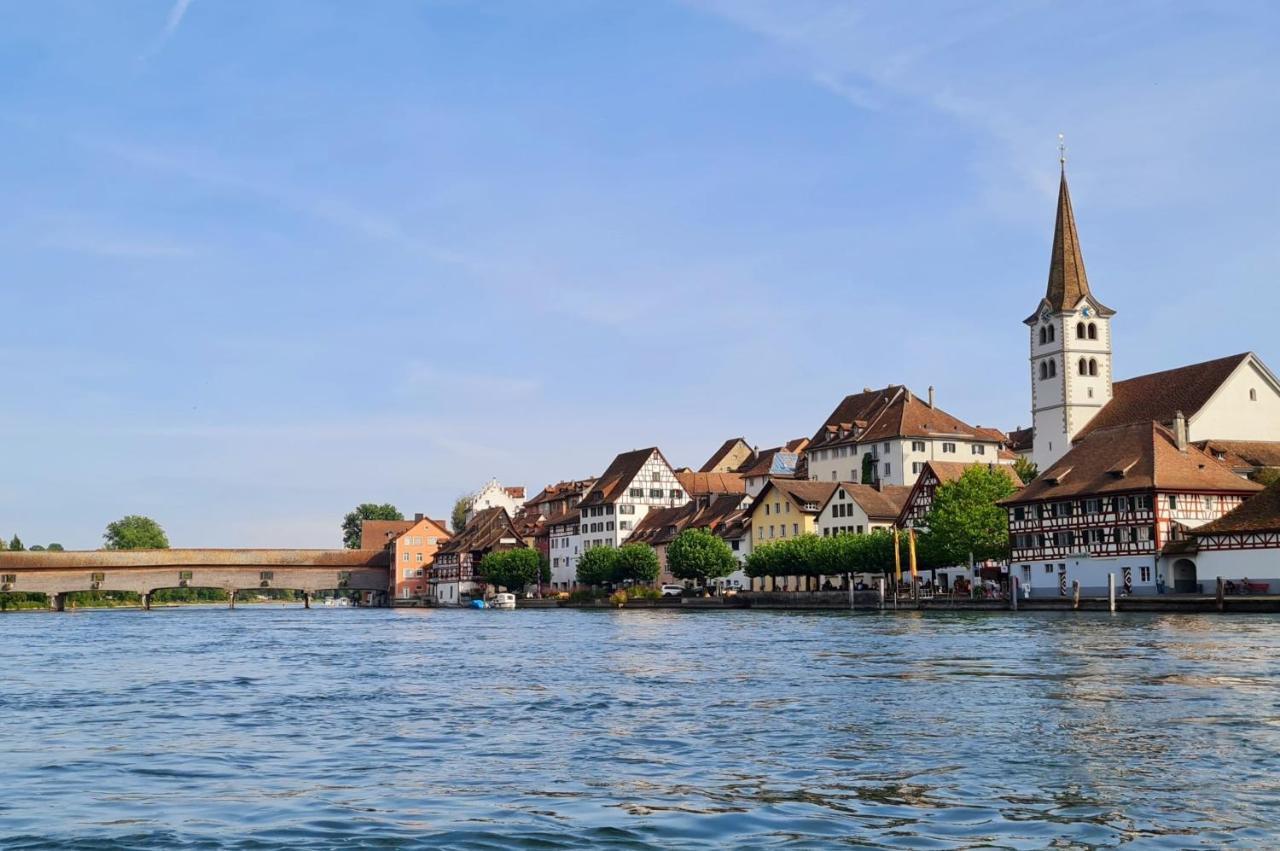 Ferienwohnung Rheinblick In Buesingen -Keine Monteure- Busingen المظهر الخارجي الصورة
